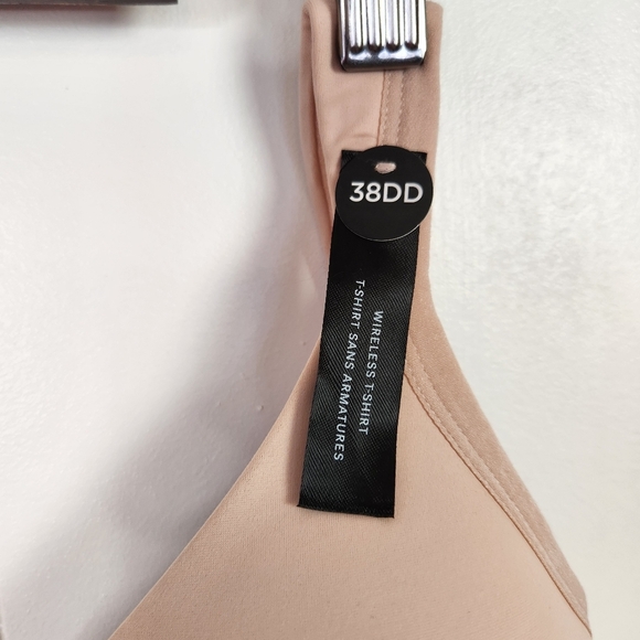 Penningtons Essential Wireless Microfibre T-Shirt Bra Wire Free Beige 38DD New - Picture 5 of 11